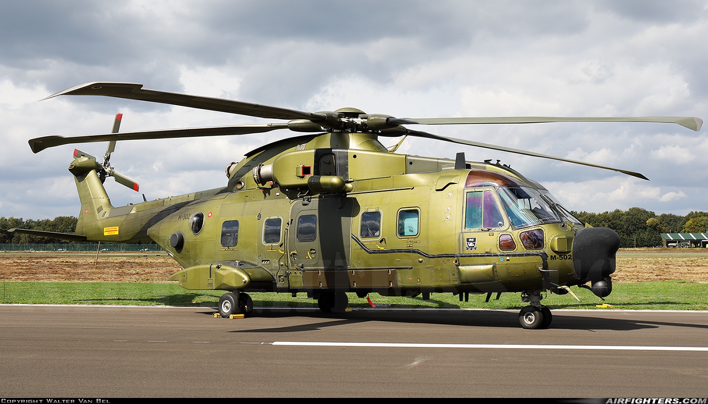 Denmark - Air Force AgustaWestland AW101 Mk512 M-502 at Kleine Brogel (EBBL), Belgium