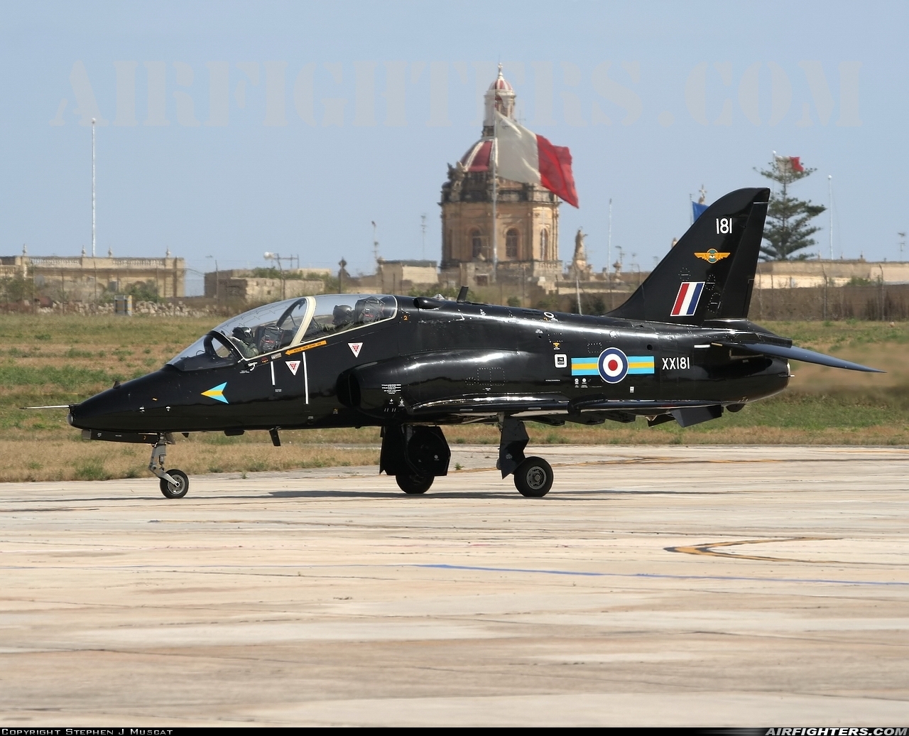 UK - Air Force British Aerospace Hawk T.1A XX181 at Luqa - Malta International (MLA / LMML), Malta