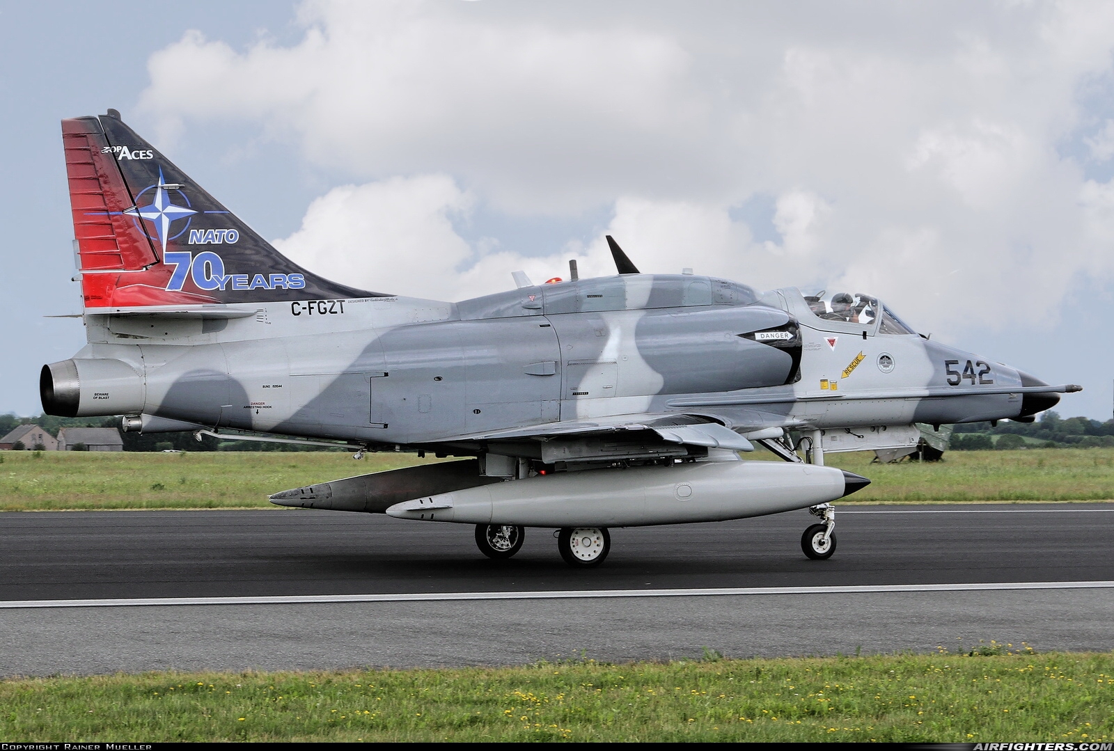 Company Owned - Top Aces (ATSI) Douglas A-4N Skyhawk C-FGZT at Schleswig (- Jagel) (WBG / ETNS), Germany