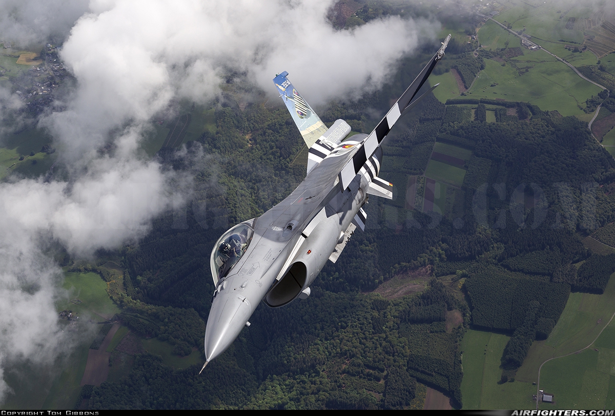 Belgium - Air Force General Dynamics F-16AM Fighting Falcon FA-57 at In Flight, Belgium