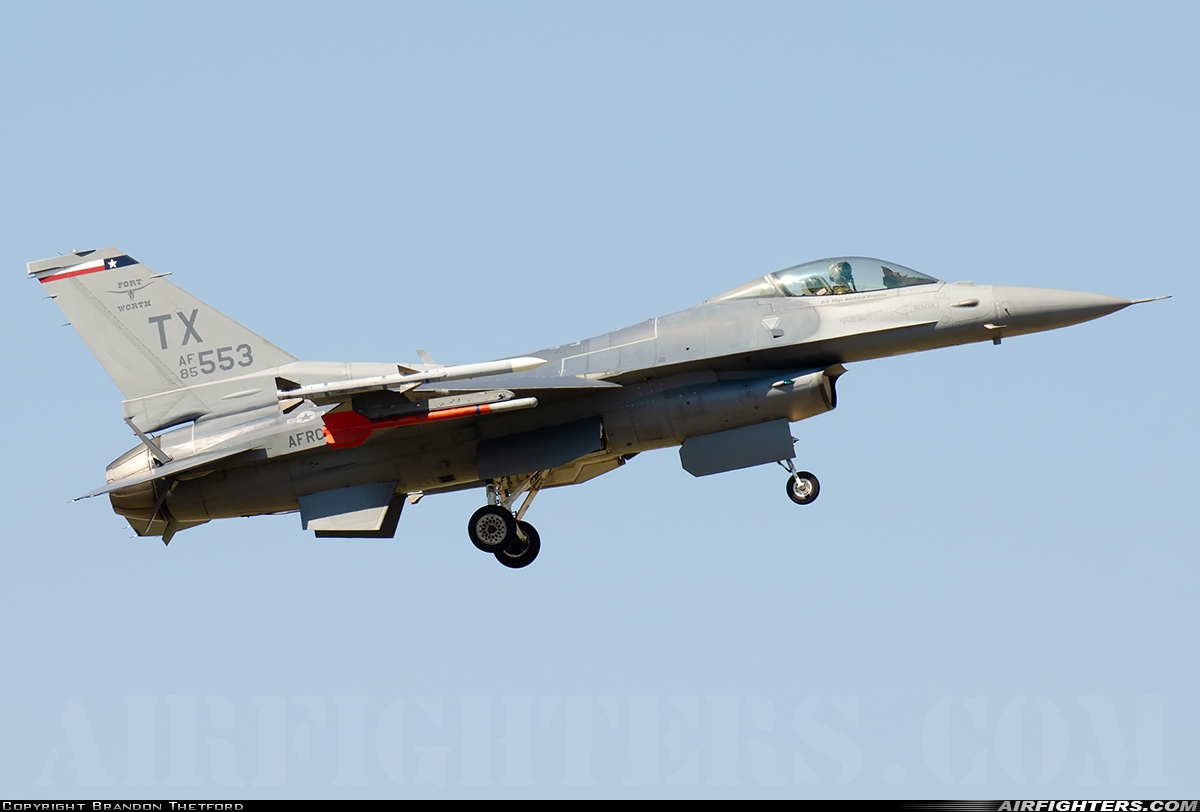 USA - Air Force General Dynamics F-16C Fighting Falcon 85-1553 at Fort Worth - NAS JRB / Carswell Field (AFB) (NFW / KFWH), USA