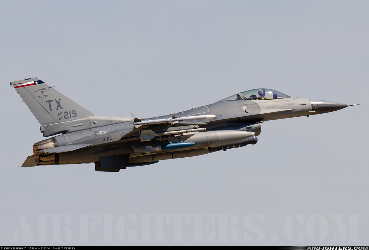 USA - Air Force General Dynamics F-16C Fighting Falcon 86-0219 at Fort Worth - NAS JRB / Carswell Field (AFB) (NFW / KFWH), USA