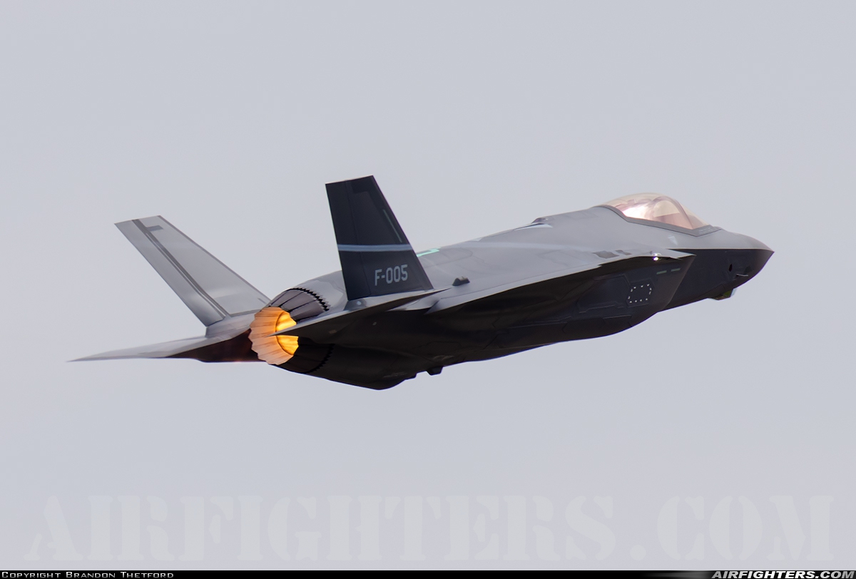 Netherlands - Air Force Lockheed Martin F-35A Lightning II F-005 at Fort Worth - NAS JRB / Carswell Field (AFB) (NFW / KFWH), USA