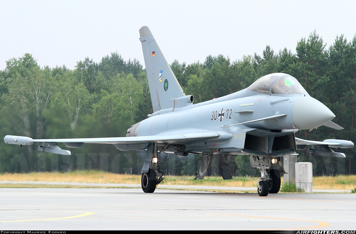 Germany - Air Force Eurofighter EF-2000 Typhoon S 30+72 at Holzdorf (ETSH), Germany