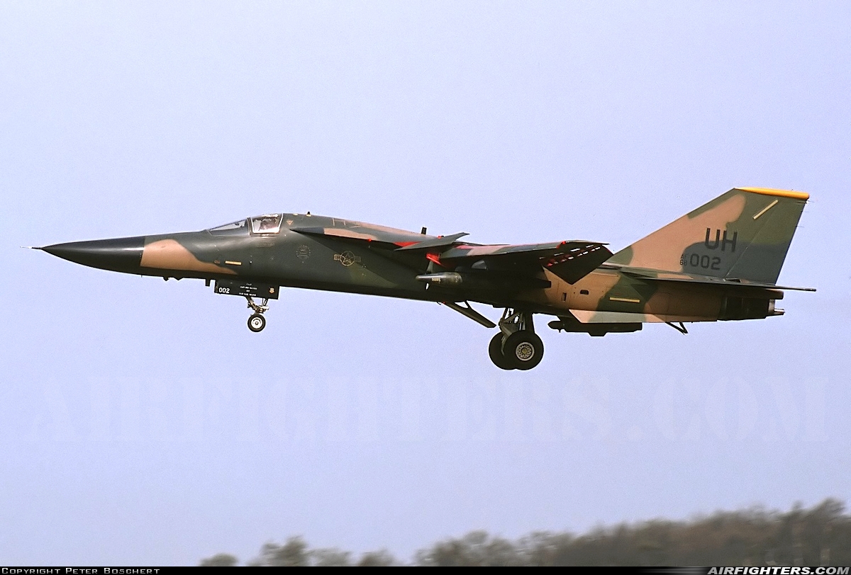 USA - Air Force General Dynamics F-111E Aardvark 68-0002 at Upper Heyford (UHF / EGUA), UK