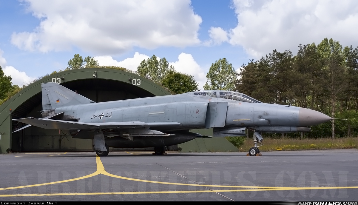Germany - Air Force McDonnell Douglas F-4F Phantom II 38+42 at Wittmundhafen (Wittmund) (ETNT), Germany