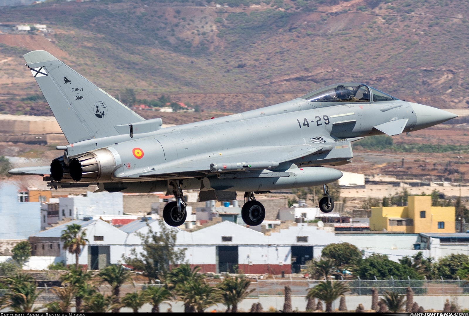 Spain - Air Force Eurofighter C-16 Typhoon (EF-2000S) C.16-71-10146 at Gran Canaria (- Las Palmas / Gando) (LPA / GCLP), Spain