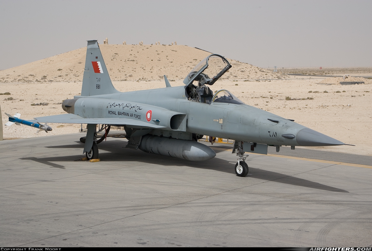 Bahrain - Air Force Northrop F-5E Tiger II 681 at Shaikh Isa Airbase (OBBS), Bahrain