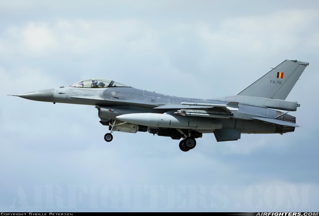 Belgium - Air Force General Dynamics F-16AM Fighting Falcon FA-70 at Florennes (EBFS), Belgium