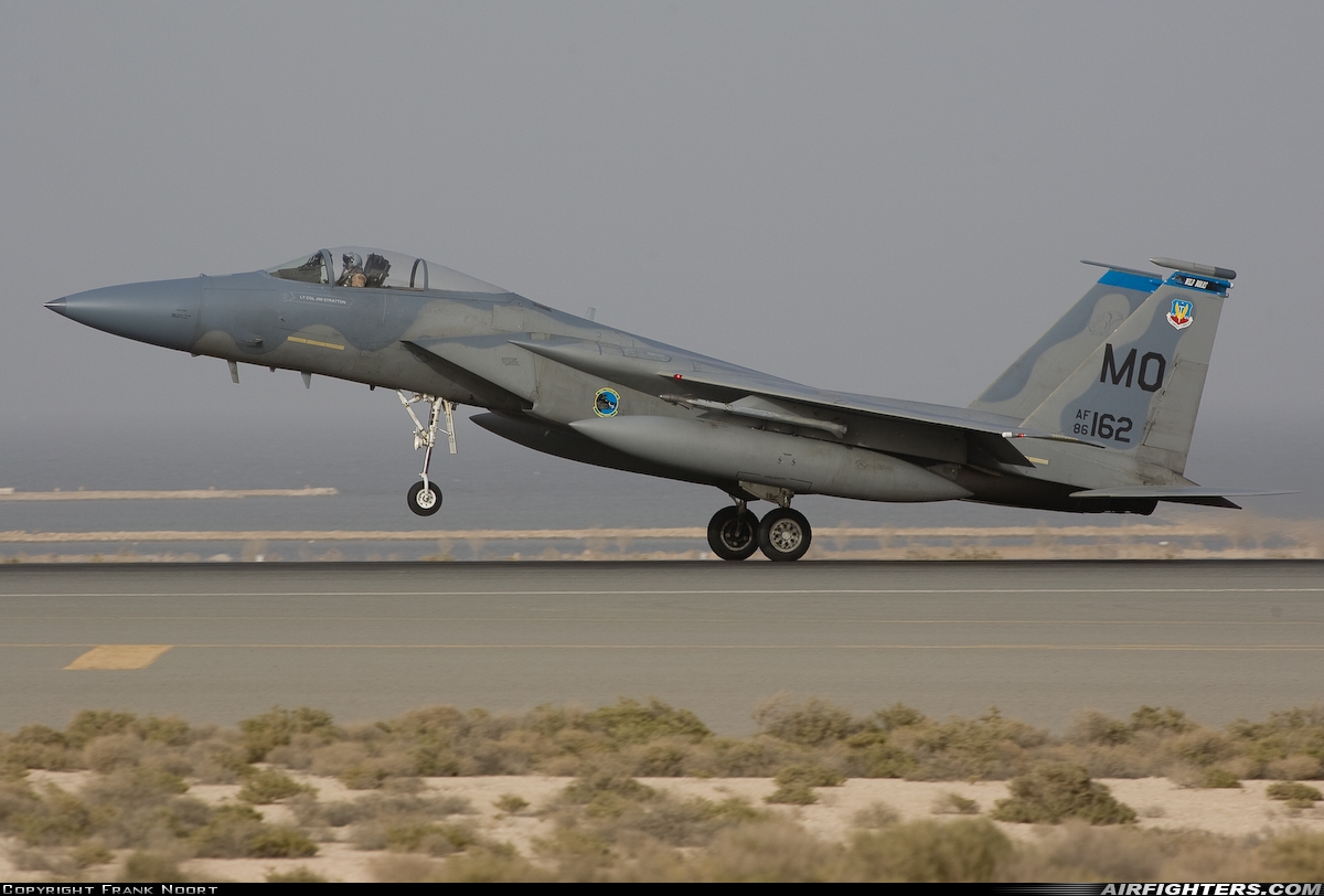 USA - Air Force McDonnell Douglas F-15C Eagle 86-0162 at Shaikh Isa Airbase (OBBS), Bahrain