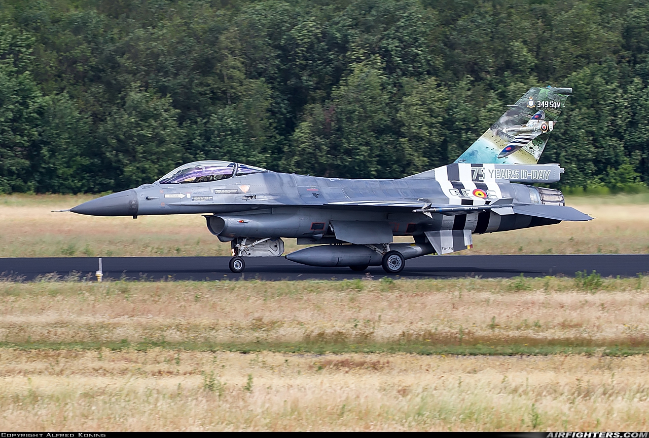 Belgium - Air Force General Dynamics F-16AM Fighting Falcon FA-124 at Uden - Volkel (UDE / EHVK), Netherlands