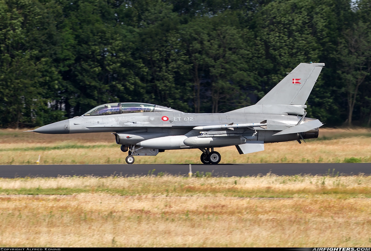Denmark - Air Force General Dynamics F-16BM Fighting Falcon ET-612 at Uden - Volkel (UDE / EHVK), Netherlands
