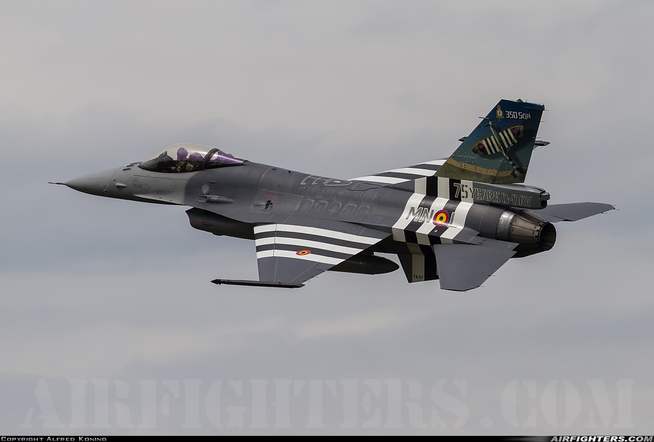 Belgium - Air Force General Dynamics F-16AM Fighting Falcon FA-57 at Uden - Volkel (UDE / EHVK), Netherlands