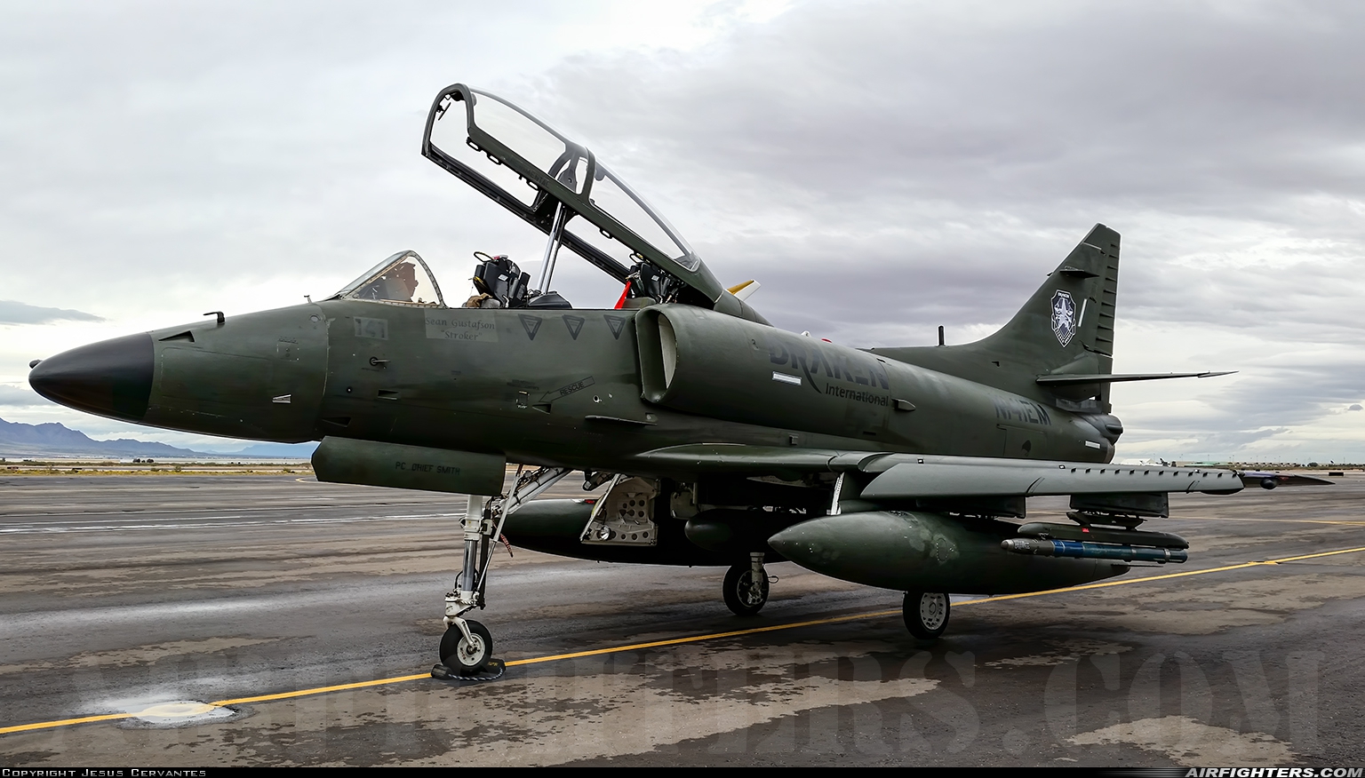Company Owned - Draken International Douglas TA-4K Skyhawk N141EM at El Paso - Int. (ELP / KELP), USA