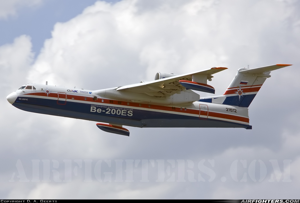 Russia - MChS Rossii - Ministry for Emergency Situations Beriev Be-200ChS 21512 at Paris - Le Bourget (LBG / LFPB), France