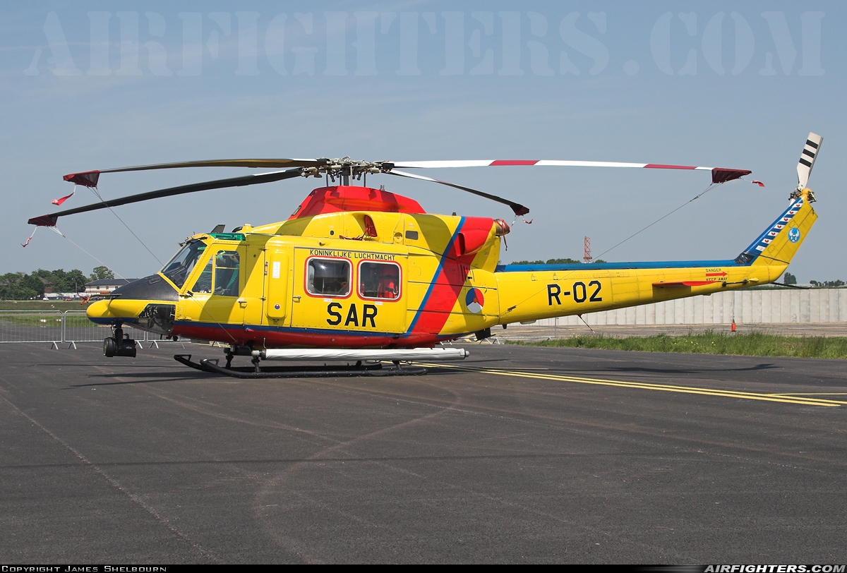 Netherlands - Air Force Agusta-Bell AB-412SP Grifone R-02 at Northolt (NHT / EGWU), UK