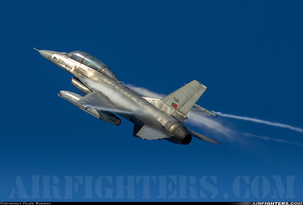 Portugal - Air Force General Dynamics F-16BM Fighting Falcon 15118 at Monte Real (BA5) (LPMR), Portugal