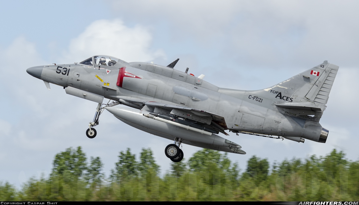 Company Owned - Top Aces (ATSI) Douglas A-4N Skyhawk C-FGZI at Wittmundhafen (Wittmund) (ETNT), Germany