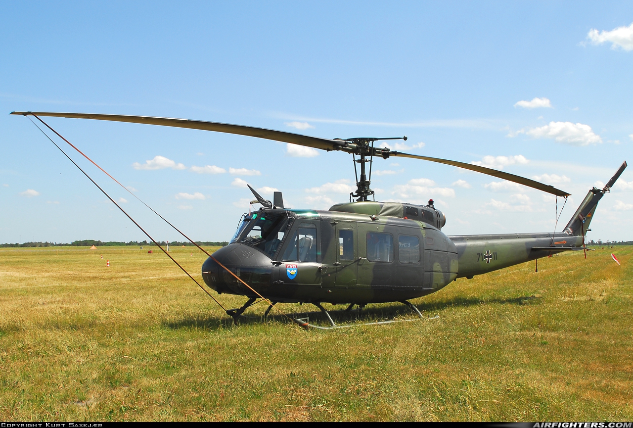 Germany - Air Force Bell UH-1D Iroquois (205) 71+11 at Karup (KRP / EKKA), Denmark
