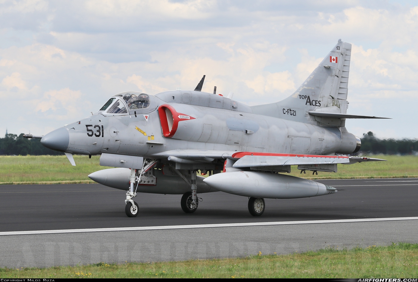 Company Owned - Top Aces (ATSI) Douglas A-4N Skyhawk C-FGZI at Schleswig (- Jagel) (WBG / ETNS), Germany
