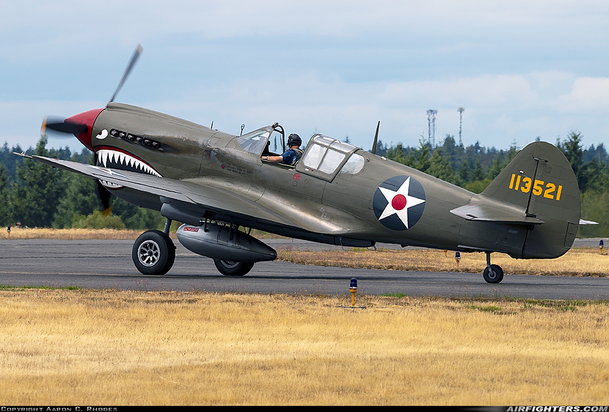 Private Curtiss P-40E Warhawk NX940AK at Gig Harbor - Tacoma Narrows (TIW / KTIW), USA