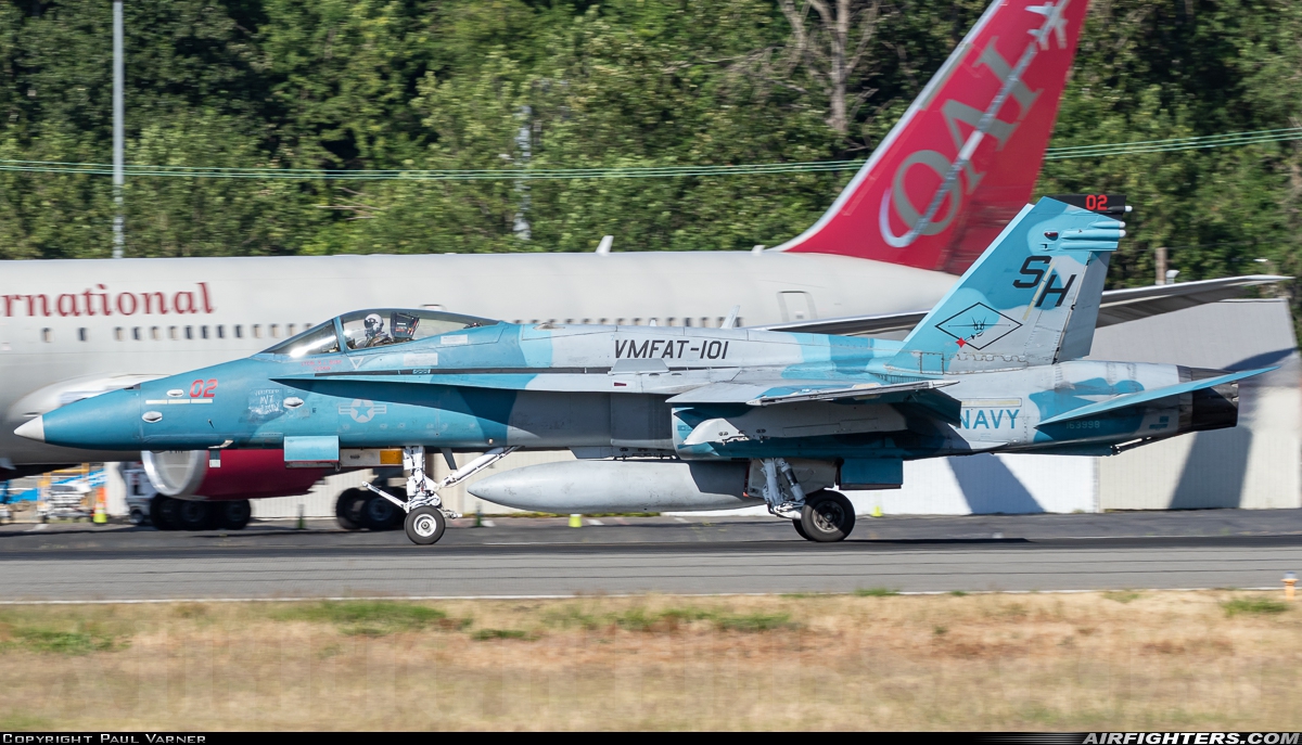 USA - Navy McDonnell Douglas F/A-18C Hornet 163998 at Seattle - Boeing Field / King County Int. (BFI / KBFI), USA