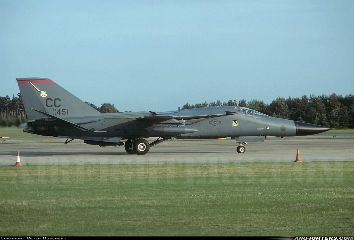 USA - Air Force General Dynamics F-111F Aardvark 72-1451 at Lakenheath (LKZ / EGUL), UK