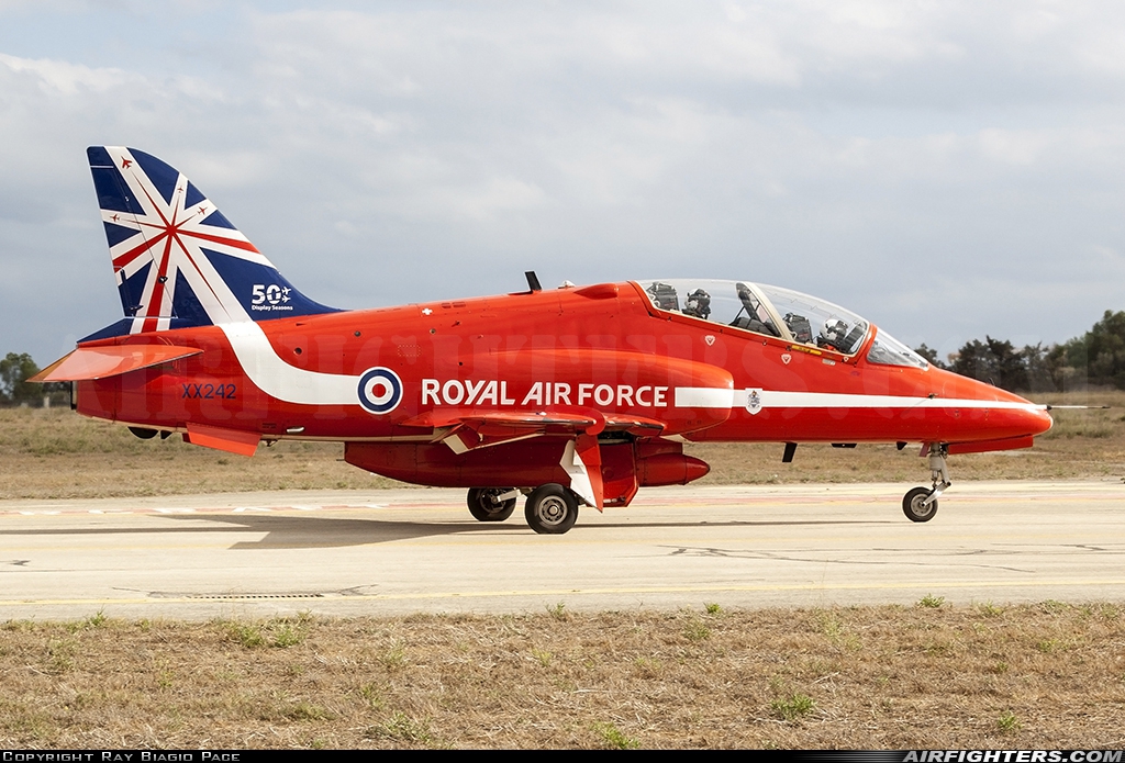 UK - Air Force British Aerospace Hawk T.1 XX242 at Luqa - Malta International (MLA / LMML), Malta