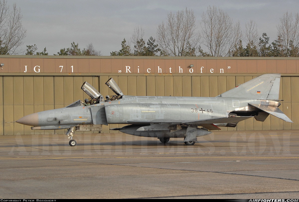 Germany - Air Force McDonnell Douglas F-4F Phantom II 38+46 at Wittmundhafen (Wittmund) (ETNT), Germany