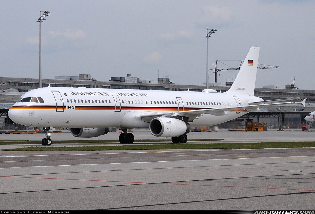 Germany - Air Force Airbus A321-231 15+04 at Munich (- Franz Josef Strauss) (MUC / EDDM), Germany