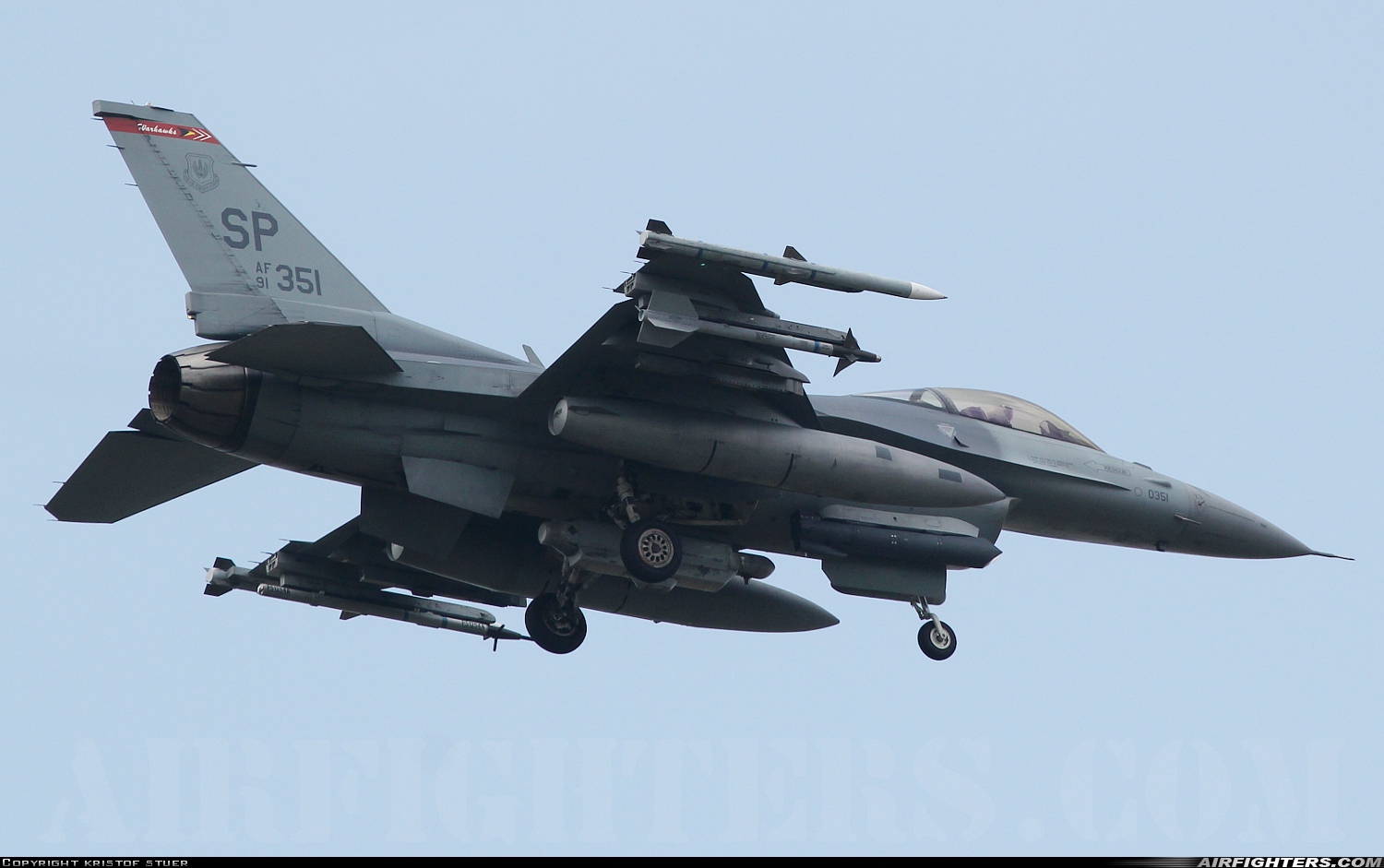 USA - Air Force General Dynamics F-16C Fighting Falcon 91-0351 at Spangdahlem (SPM / ETAD), Germany
