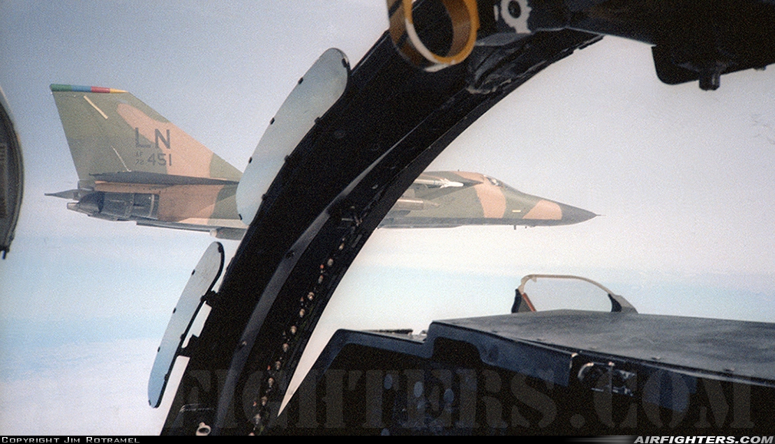 USA - Air Force General Dynamics F-111F Aardvark 72-1451 at North Sea, International Airspace