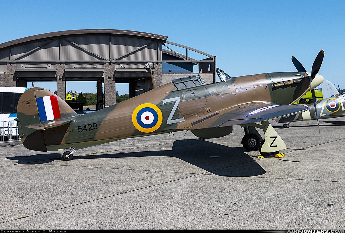 Private - Flying Heritage Collection Hawker Hurricane XII NX54FH at Everett - Snohomish County / Paine Field (PAE / KPAE), USA