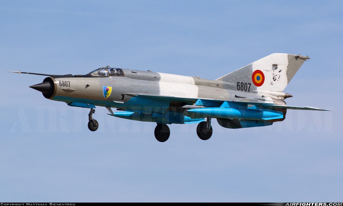Romania - Air Force Mikoyan-Gurevich MiG-21MF-75 Lancer C 6807 at Norvenich (ETNN), Germany