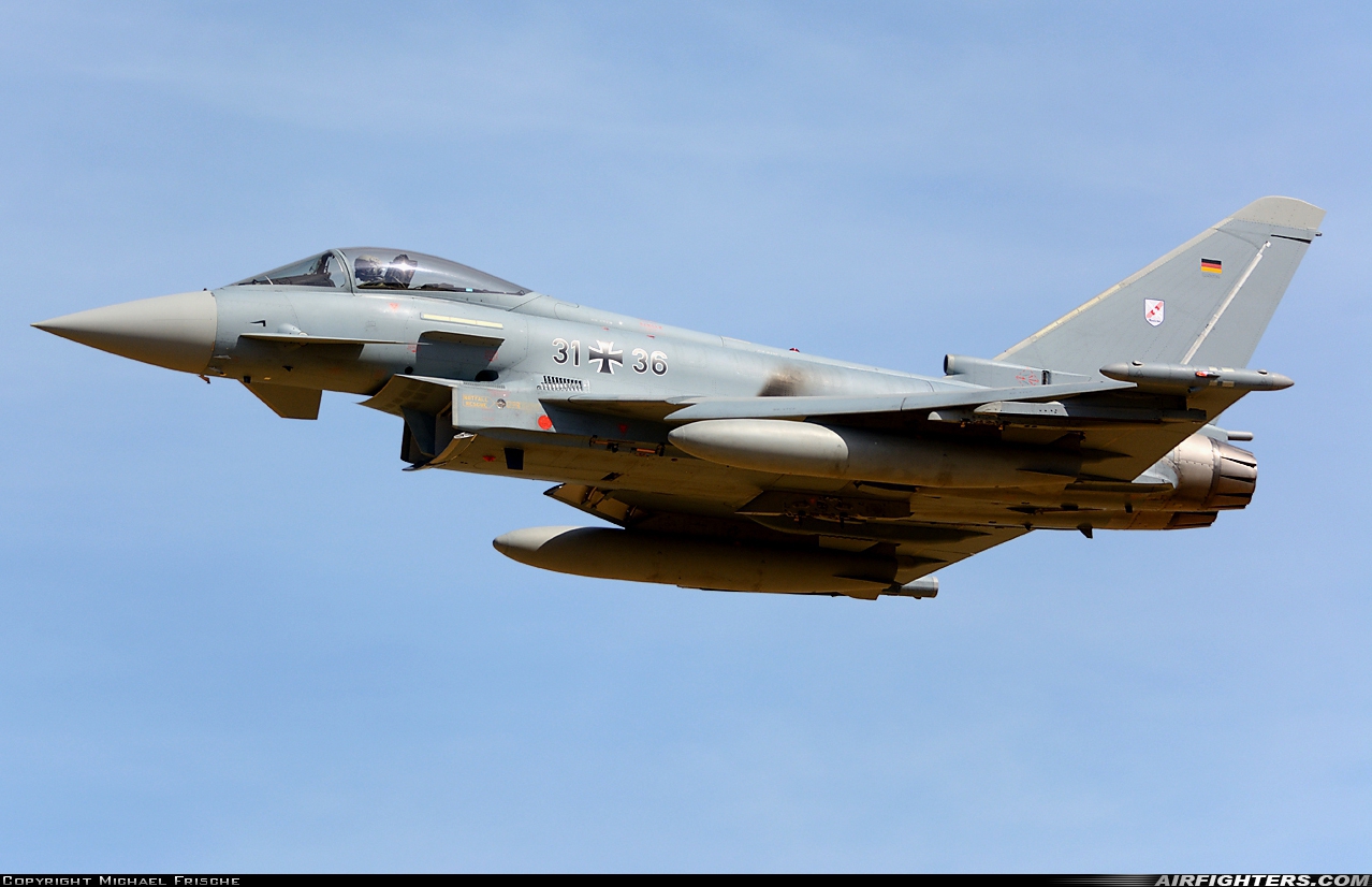 Germany - Air Force Eurofighter EF-2000 Typhoon S 31+36 at Norvenich (ETNN), Germany