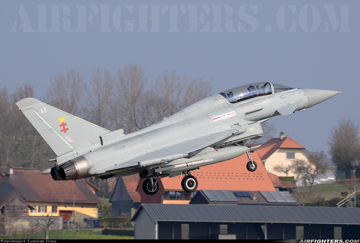 UK - Air Force Eurofighter Typhoon T3 ZK303 at Payerne (LSMP), Switzerland