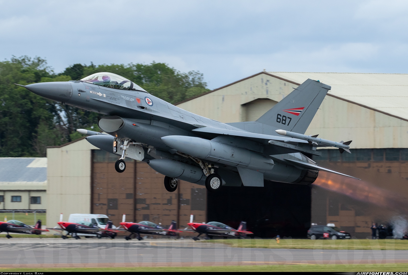 Norway - Air Force General Dynamics F-16AM Fighting Falcon 687 at Fairford (FFD / EGVA), UK