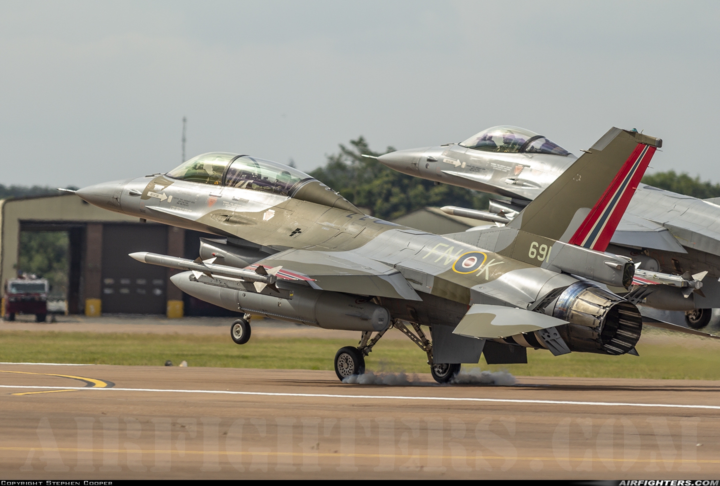 Norway - Air Force General Dynamics F-16BM Fighting Falcon 691 at Fairford (FFD / EGVA), UK
