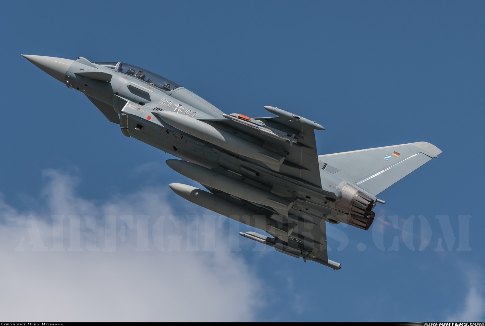 Germany - Air Force Eurofighter EF-2000 Typhoon T 98+08 at Wittmundhafen (Wittmund) (ETNT), Germany