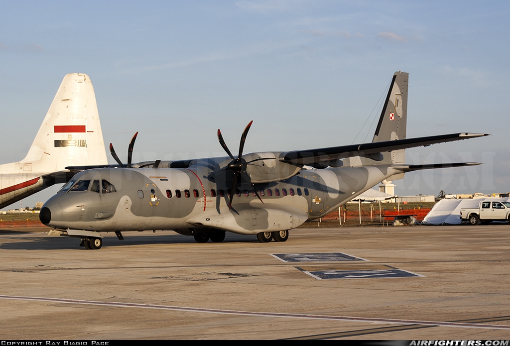 Poland - Air Force CASA C-295M 025 at Luqa - Malta International (MLA / LMML), Malta