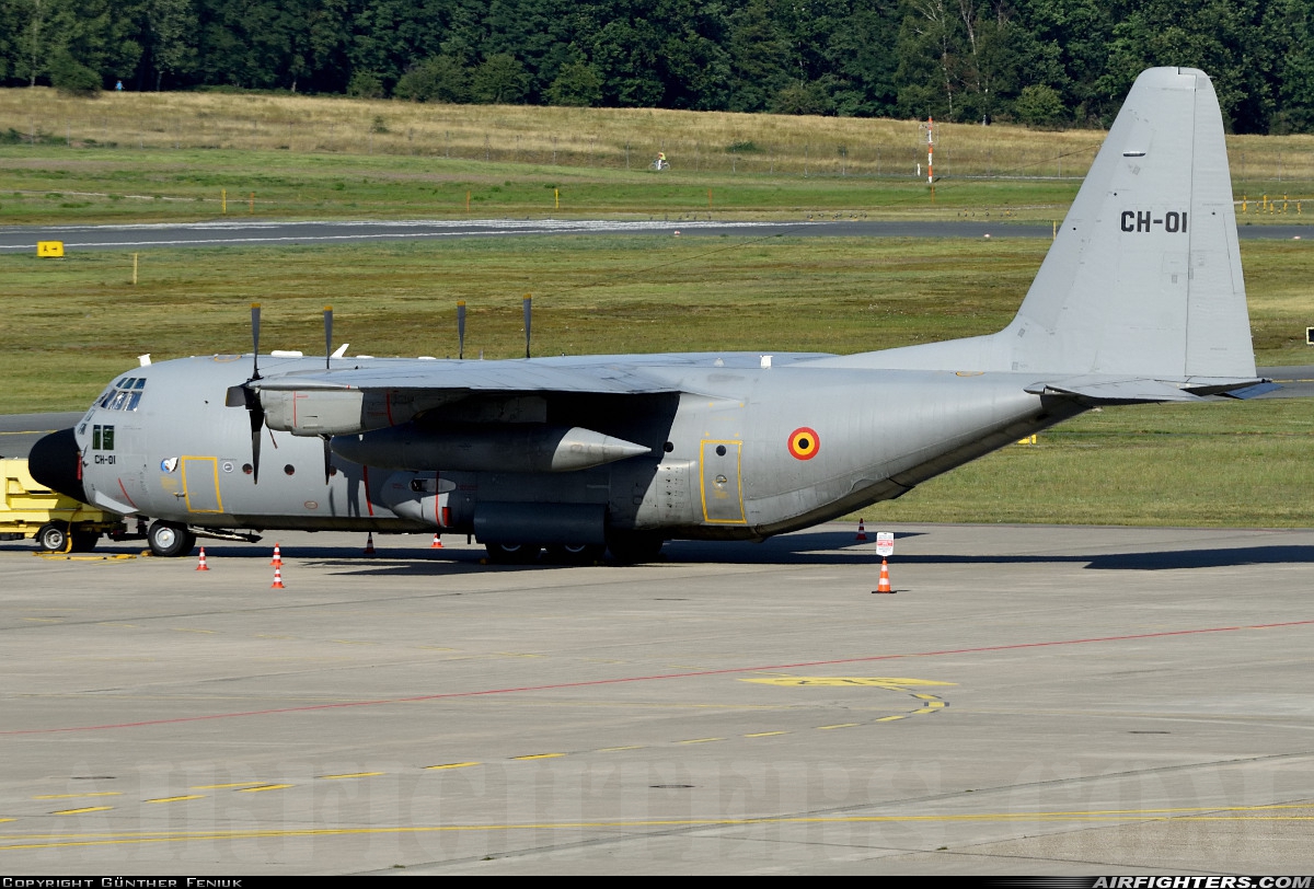 Belgium - Air Force Lockheed C-130H Hercules (L-382) CH-01 at Nuremberg (NUE / EDDN), Germany