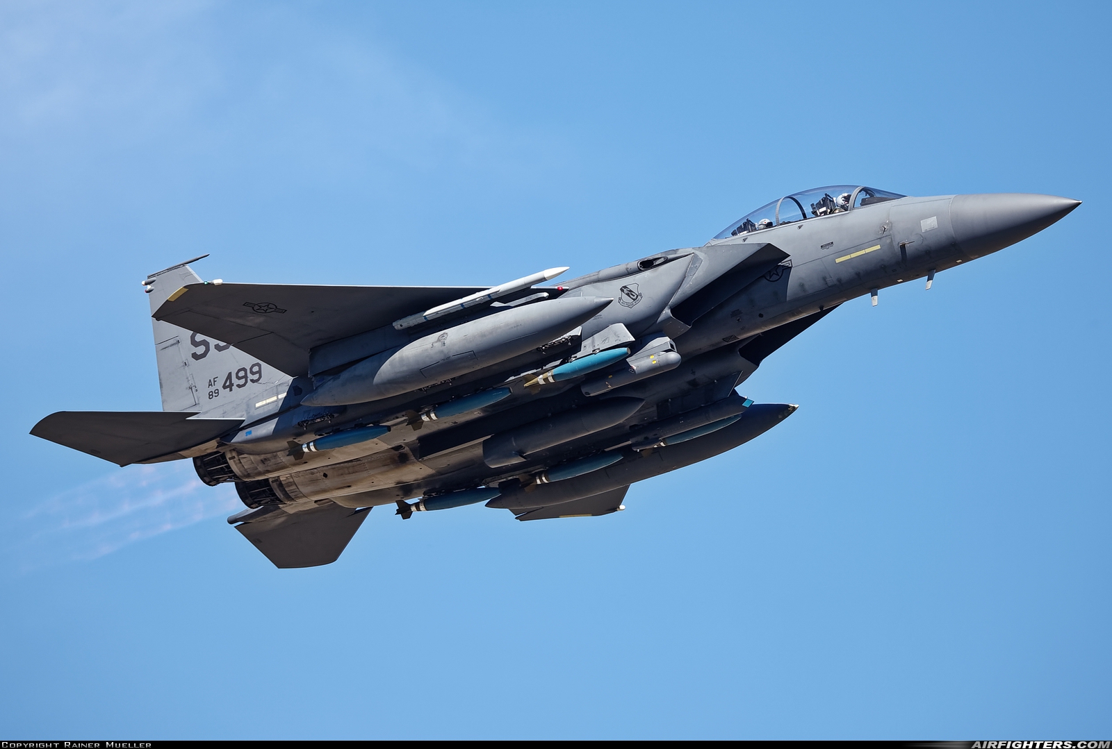 USA - Air Force McDonnell Douglas F-15E Strike Eagle 89-0499 at Spangdahlem (SPM / ETAD), Germany