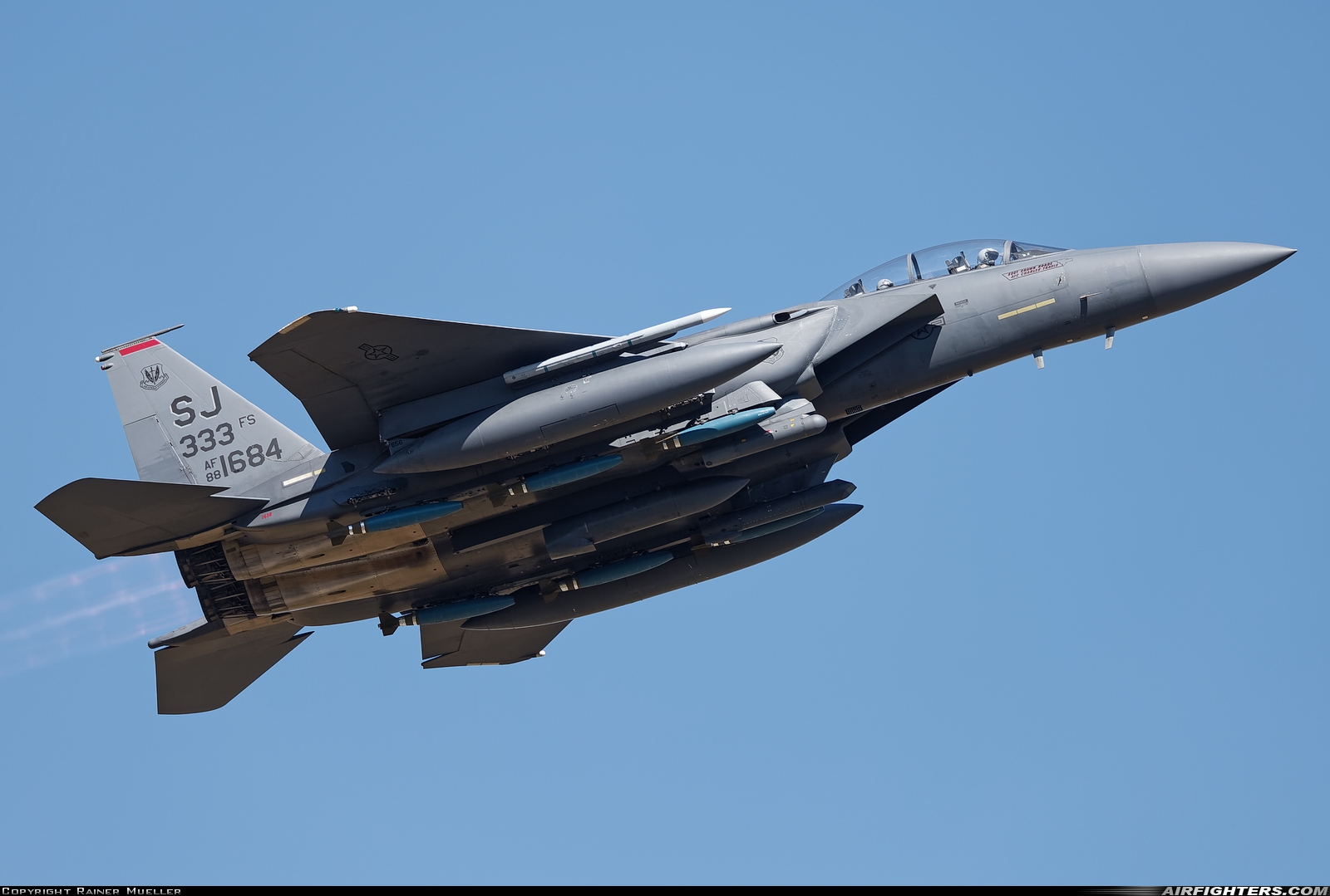 USA - Air Force McDonnell Douglas F-15E Strike Eagle 88-1684 at Spangdahlem (SPM / ETAD), Germany