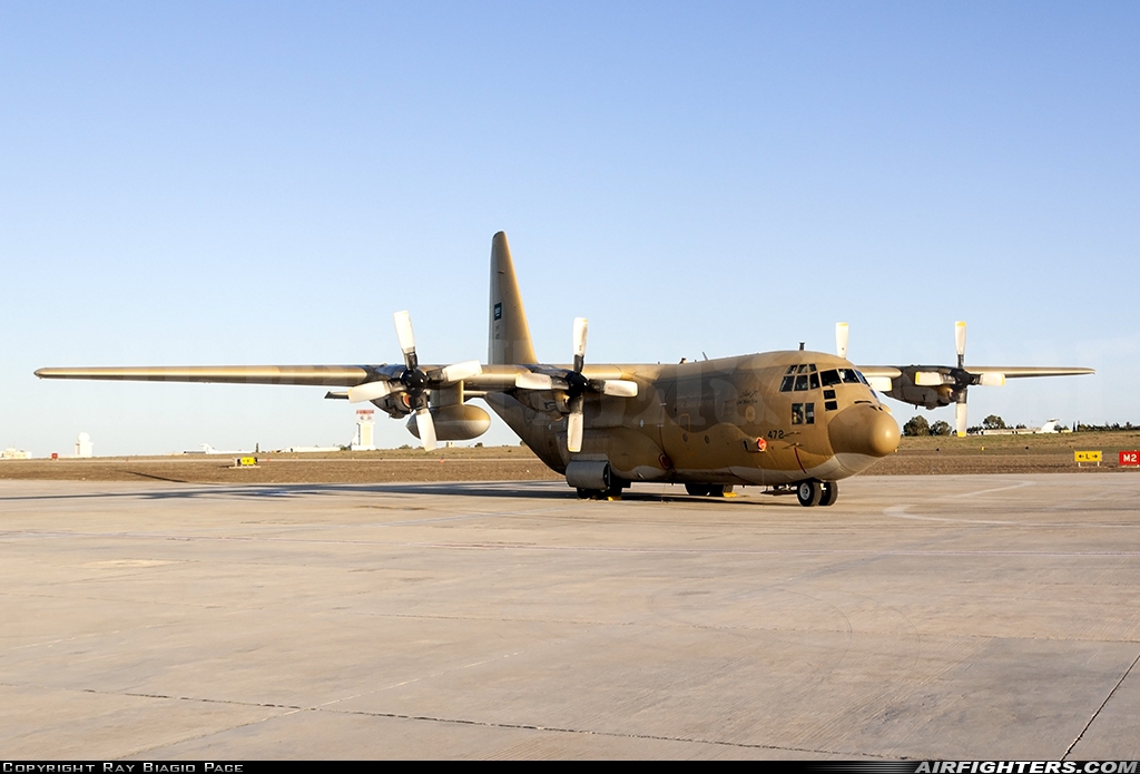 Saudi Arabia - Air Force Lockheed C-130H Hercules (L-382) 472 at Luqa - Malta International (MLA / LMML), Malta