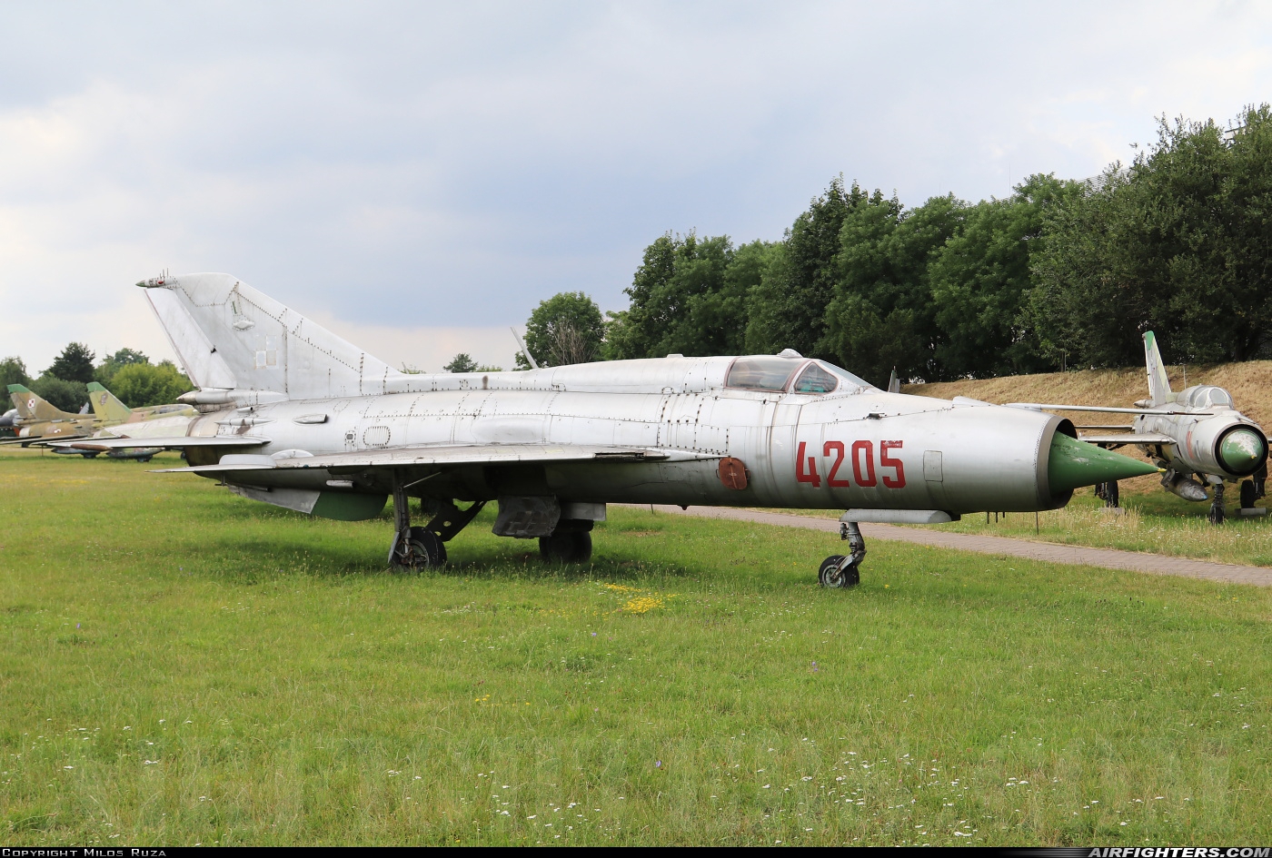 Poland - Air Force Mikoyan-Gurevich MiG-21PFM 4205 at Krakow-Rakowice - Czyzyny (EPKC), Poland