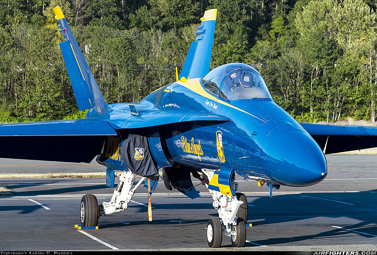 USA - Navy McDonnell Douglas F/A-18C Hornet 163439 at Seattle - Boeing Field / King County Int. (BFI / KBFI), USA