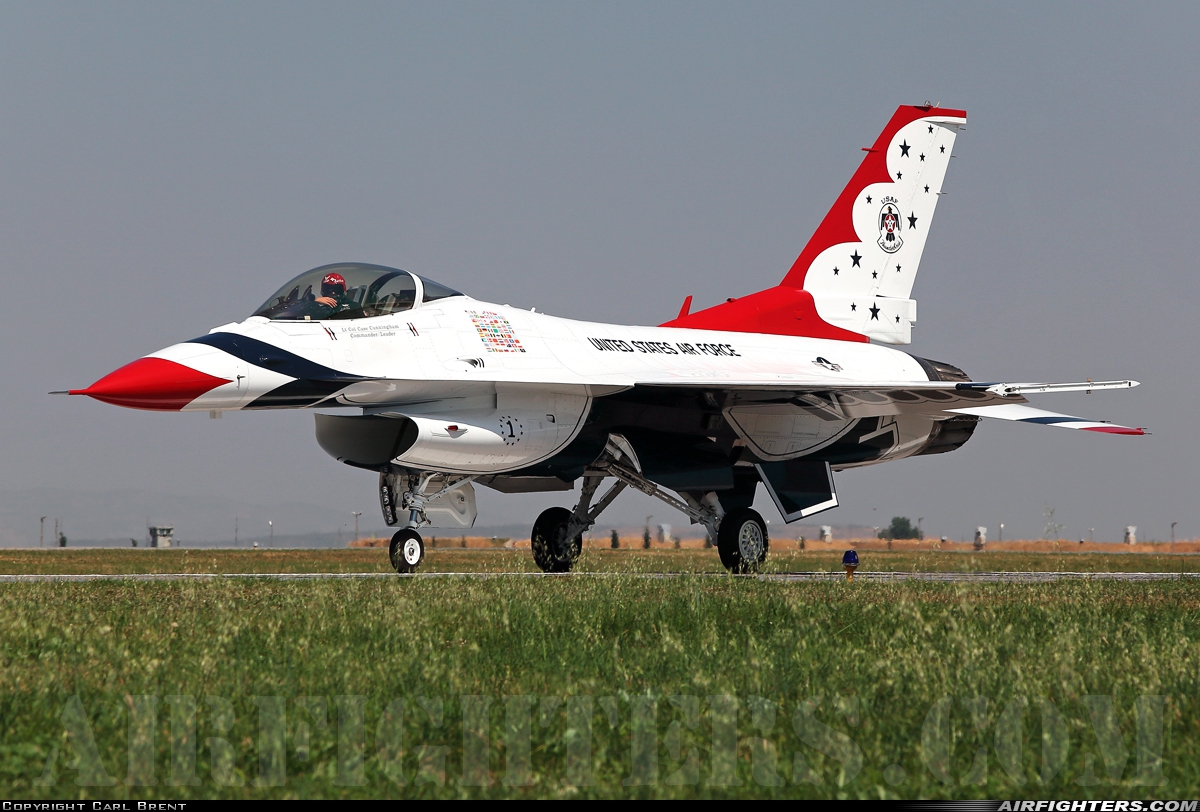 USA - Air Force General Dynamics F-16C Fighting Falcon 92-3898 at Izmir - Cigli (IGL / LTBL), Türkiye