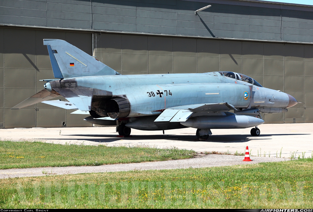 Germany - Air Force McDonnell Douglas F-4F Phantom II 38+74 at Neuburg - Zell (ETSN), Germany