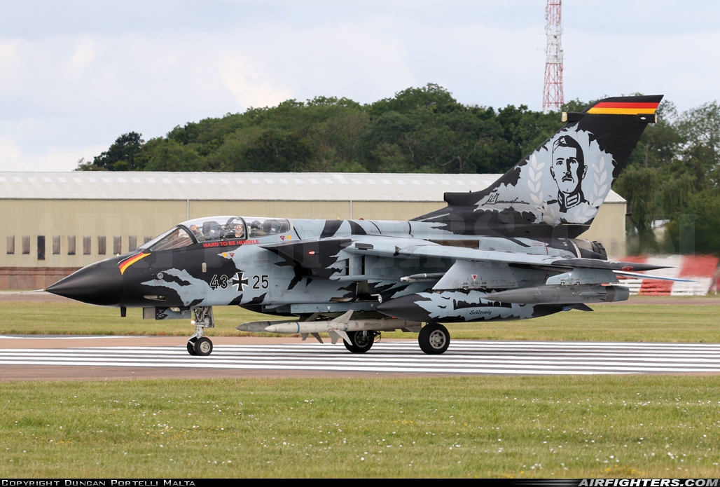 Germany - Air Force Panavia Tornado IDS 43+25 at Fairford (FFD / EGVA), UK