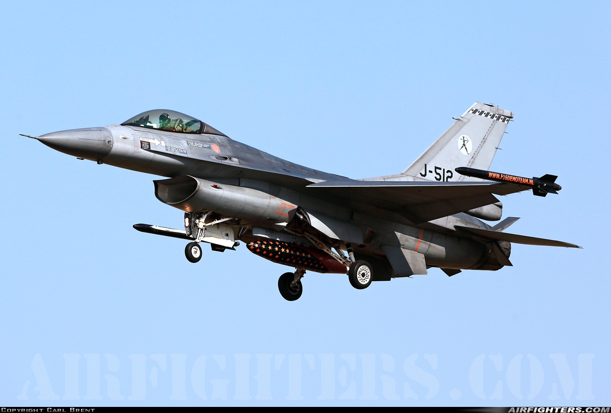 Netherlands - Air Force General Dynamics F-16AM Fighting Falcon J-512 at Izmir - Cigli (IGL / LTBL), Türkiye